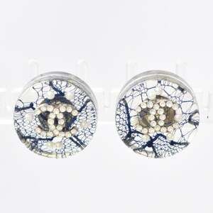 Chanel Cc Logo Circle Earrings Metal #207496C87B